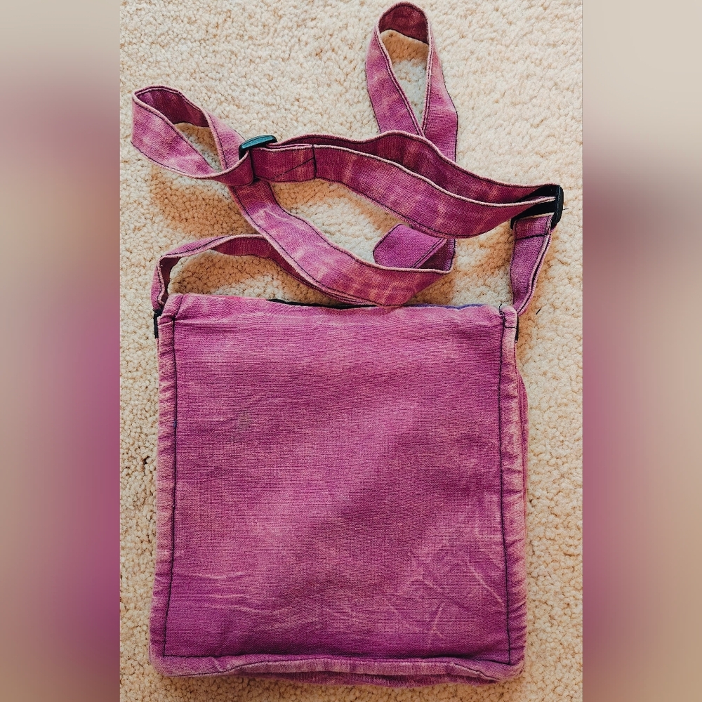 Vintage Nepal Unique Owl Patchwork Crossbody Bag … - image 3